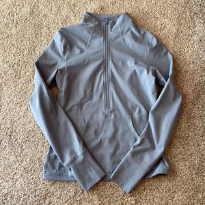 NWOT Zyia Grey 1/2 Zip Pocket Pullover